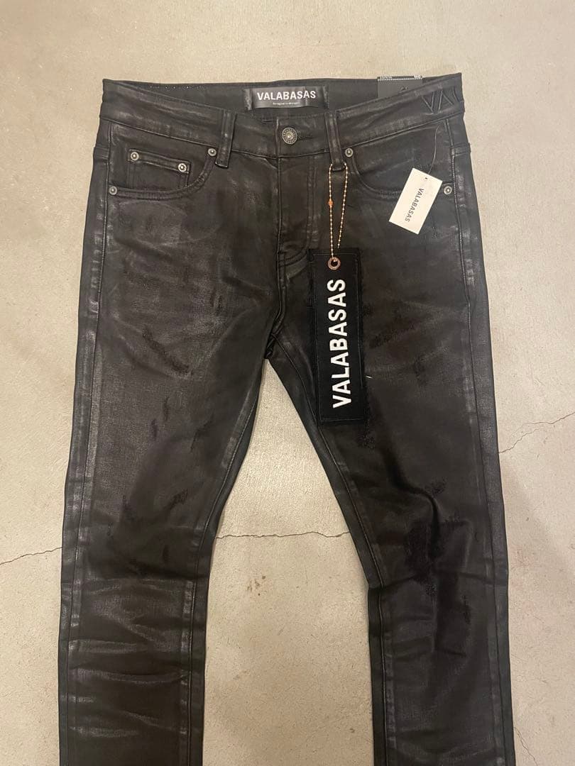 VALABASAS バラバス ブラック ワックス　フレアデニム 29新品未使用