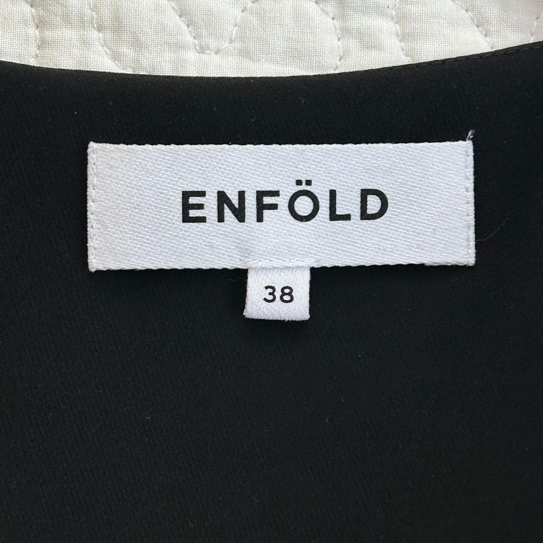 ENFOLD 2024 ASYMMETRY JACKET 38 ブラック