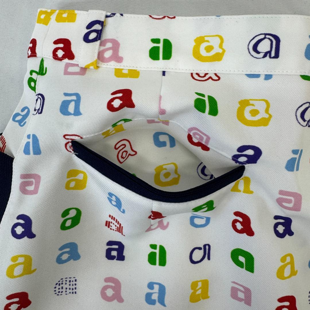 【美品】アルチビオ archivio ゴルフウェア 総柄 ミニスカート 38M