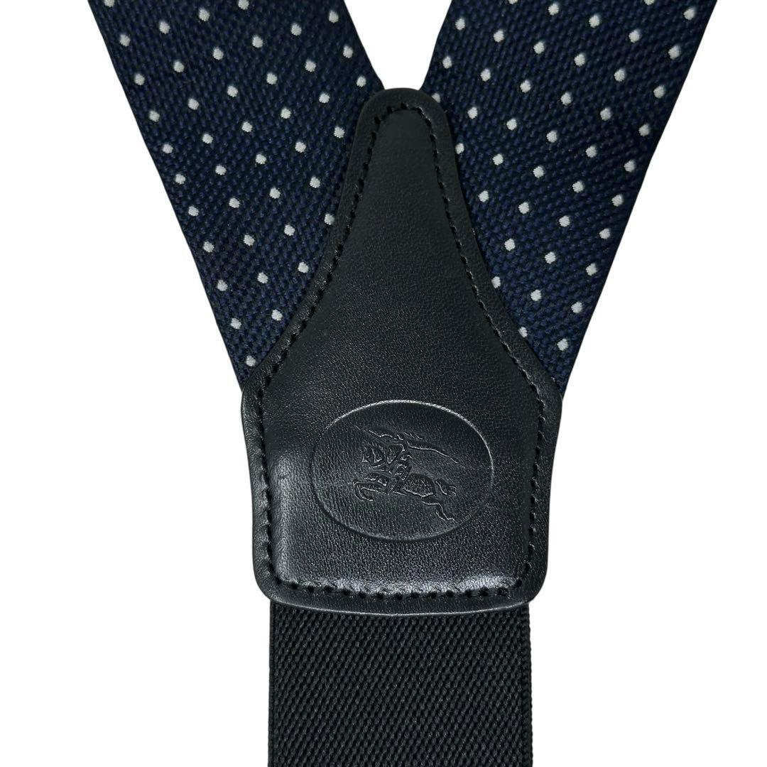 【美品】BURBERRY サスペンダー ドット ナイトホース w3