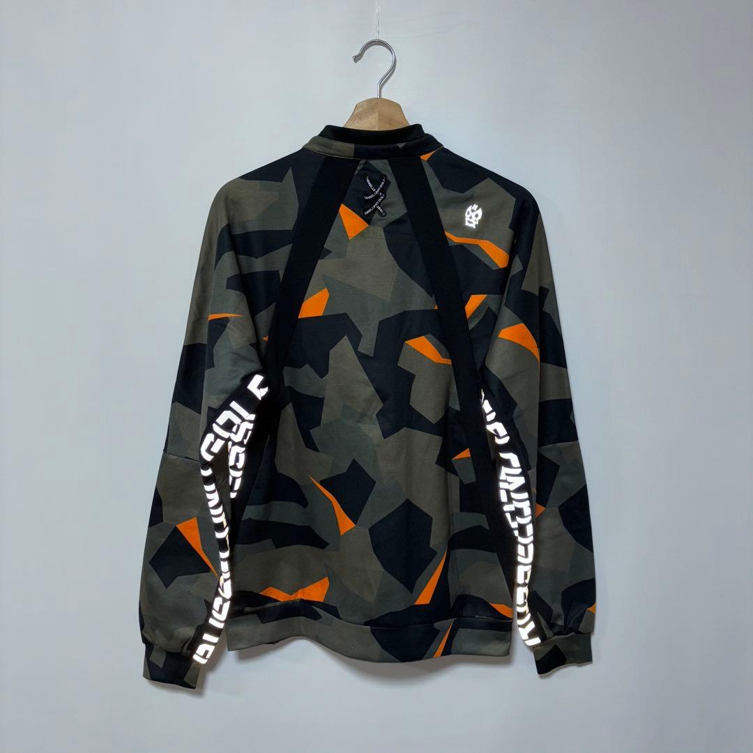 ラッセルノ ゴルフ リフレクター ロゴ ジップアップ ジャケット カモ 2XL