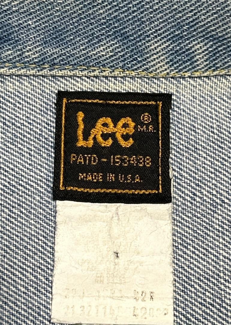 Lee PATD-153438 USA製 デニムジャケット 古着 リー