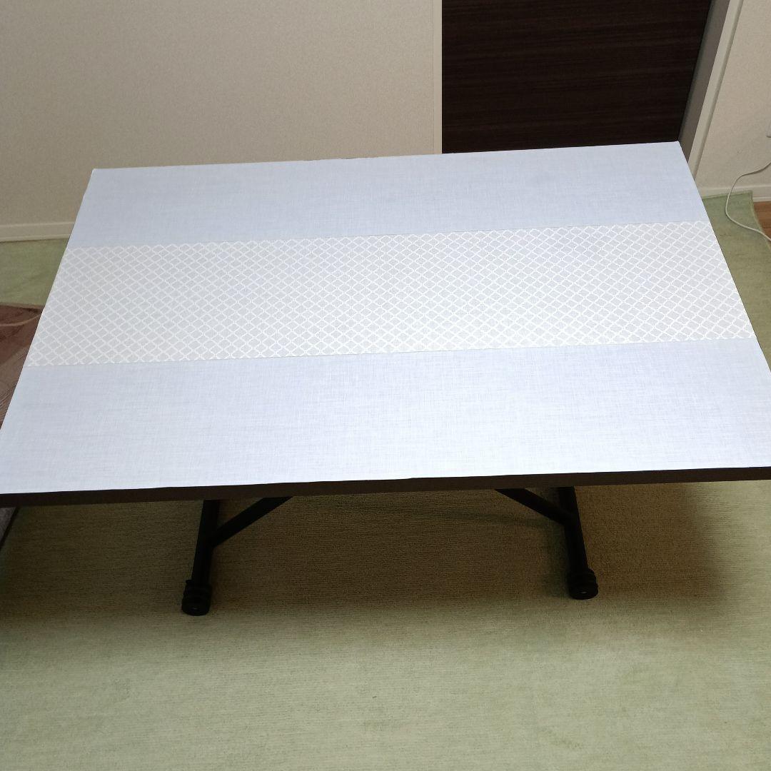 昇降式ダイニングテーブル　幅120×奥行80×高さ71.5（10～71.5）