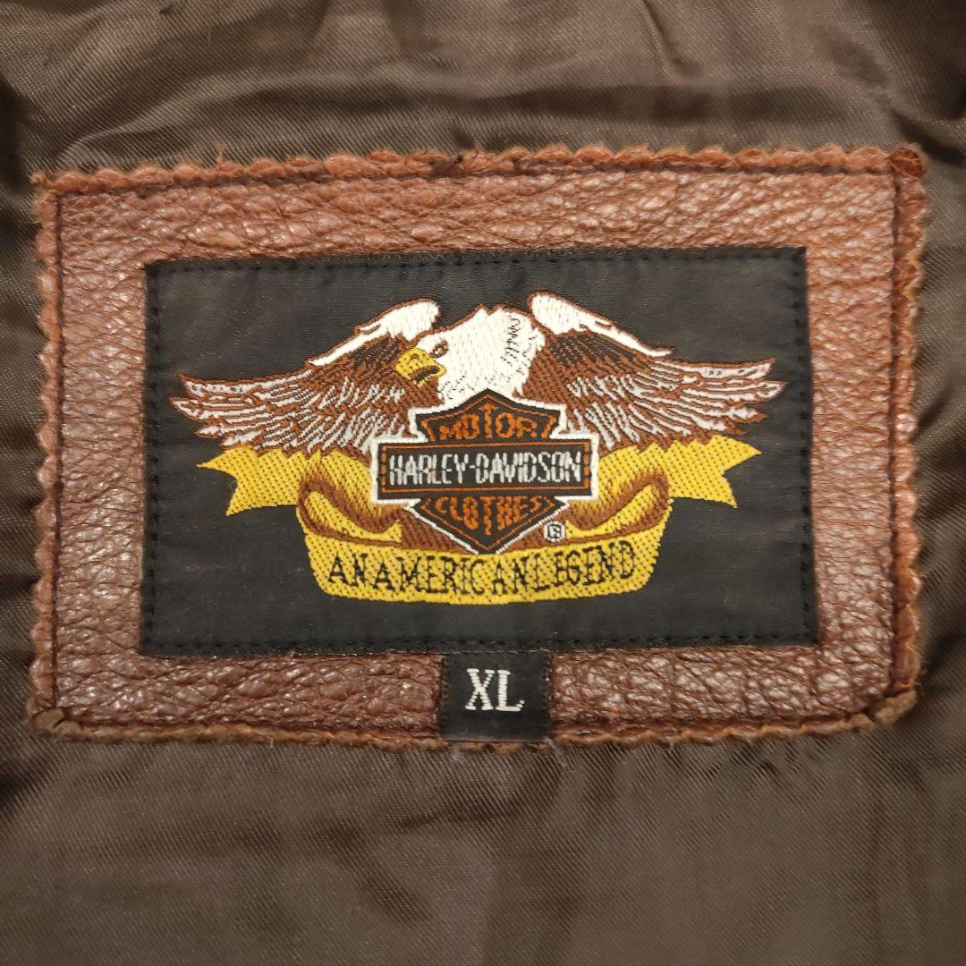 s*y様 Harley Davidson ハーレーダビッドソンブラウンレザージャ