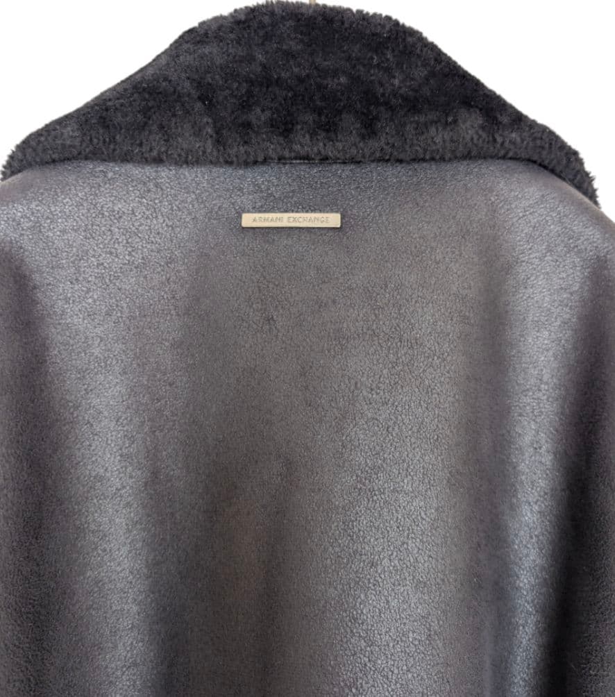 ARMANI EXCHANGE ムートンダブルライダース　フェイクレザー