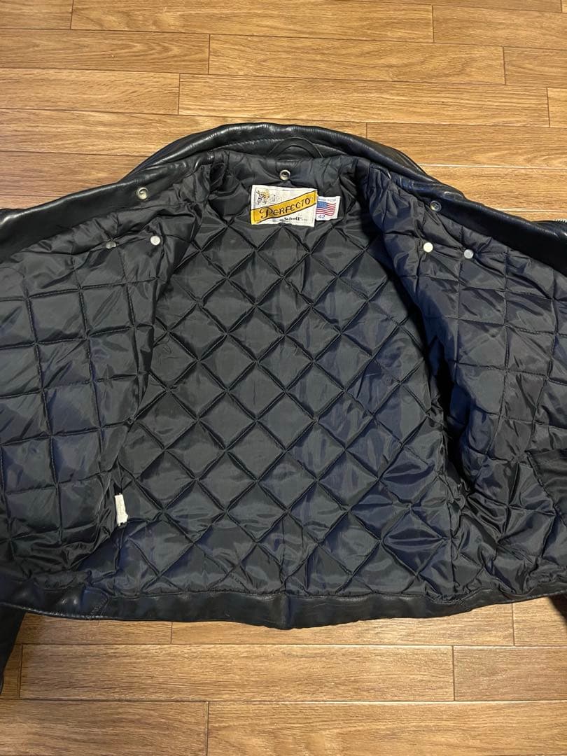 Size 42 SCHOTT 618 ダブルライダース 革ジャン