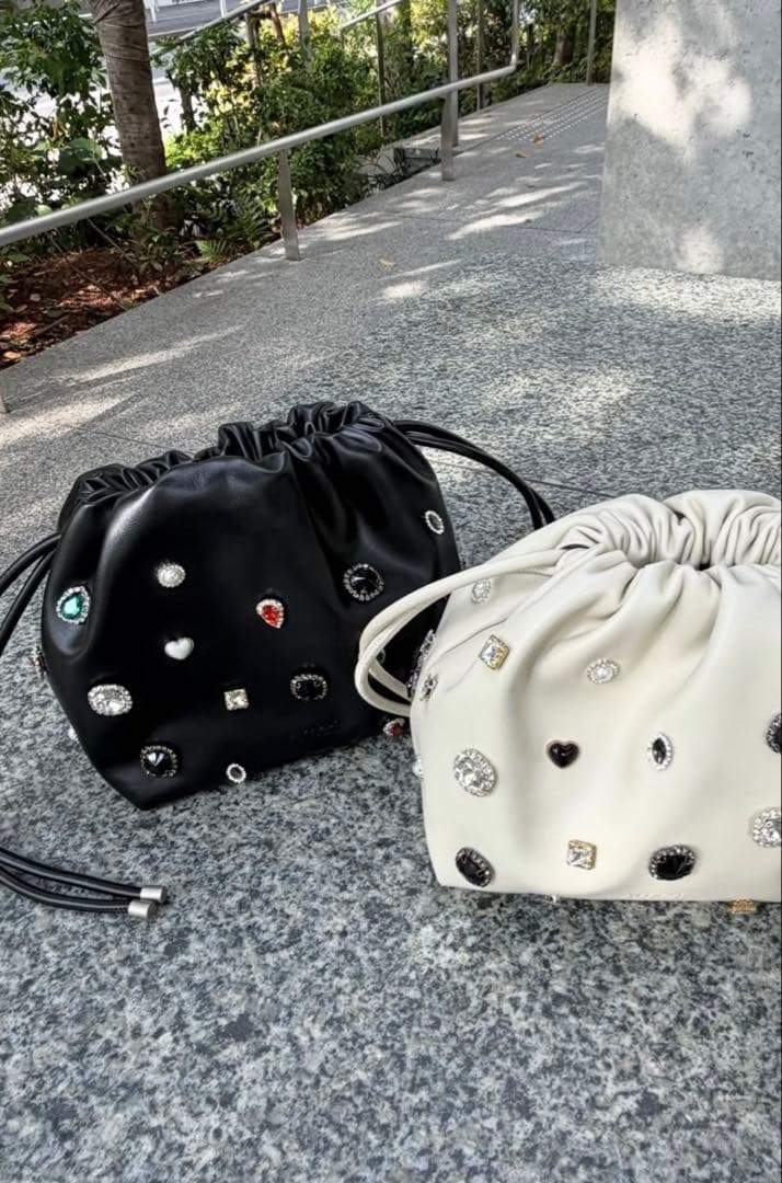 バッグ Ameri UND BIJOU DRAWSTRING BAG