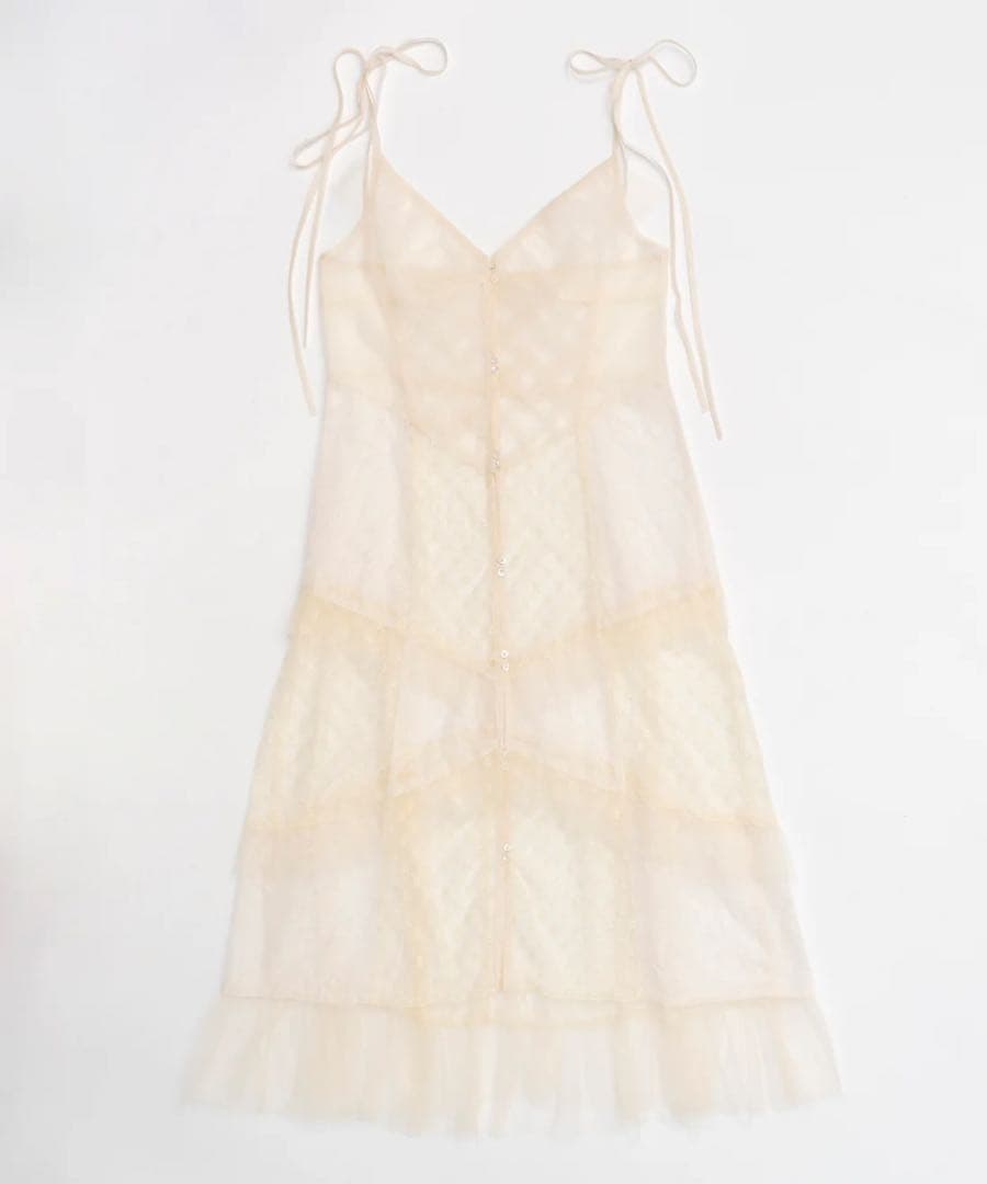【MAISON SPECIAL】ドッキングレースチュールフリルワンピース