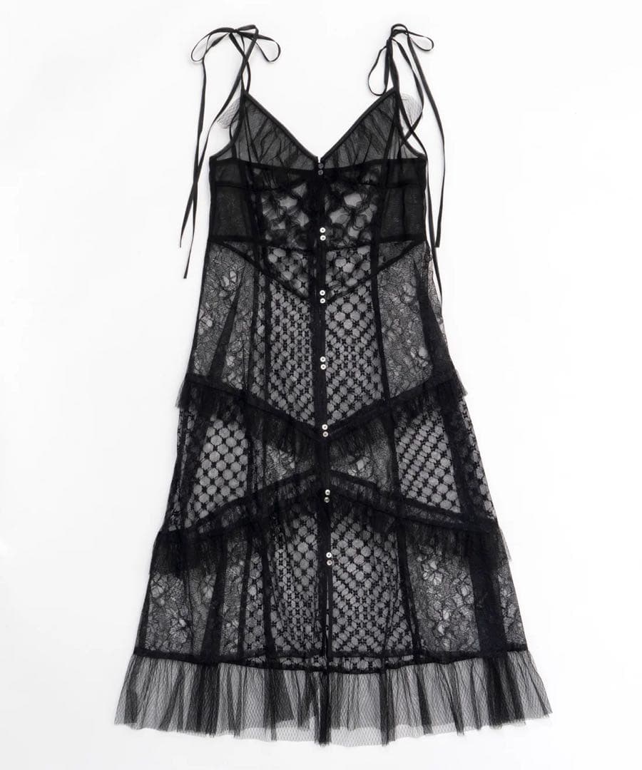 【MAISON SPECIAL】ドッキングレースチュールフリルワンピース
