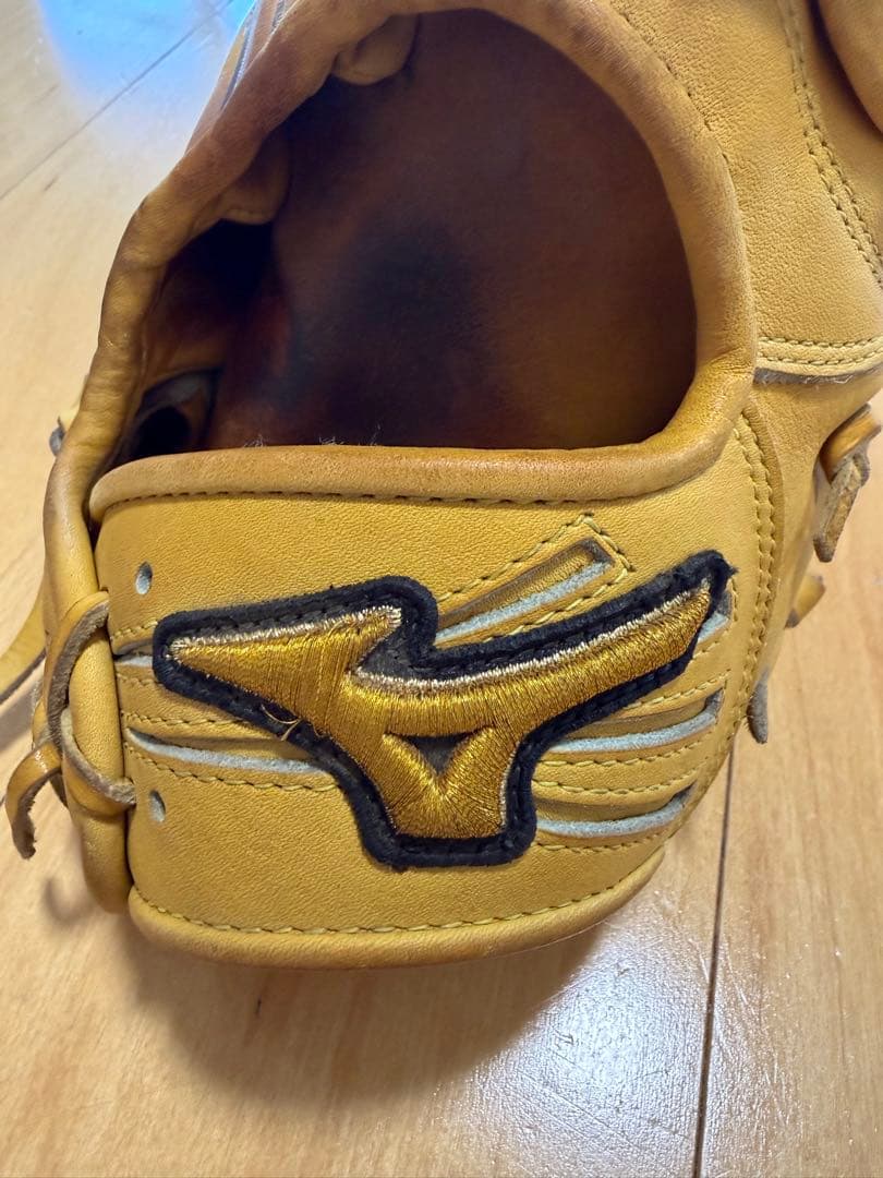 @*u様 Mizuno Pro 軟式 外野手用 グローブ 右 イエロー