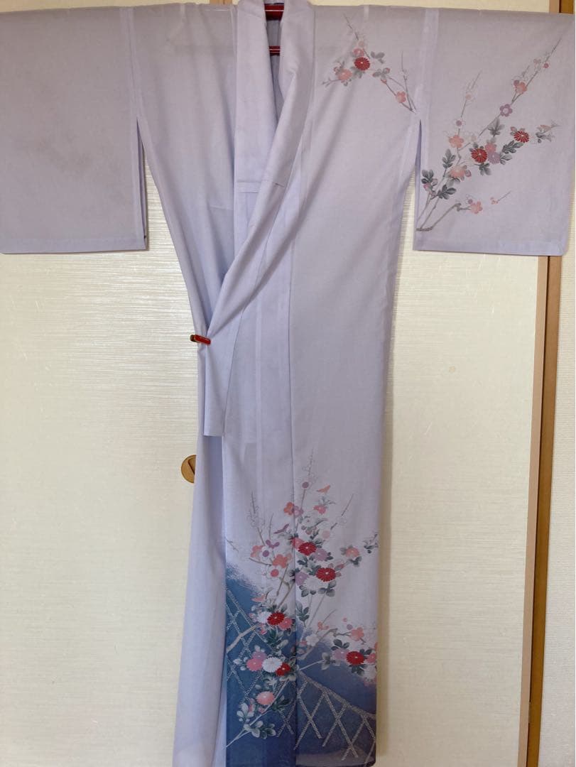 美品　洗える夏着物