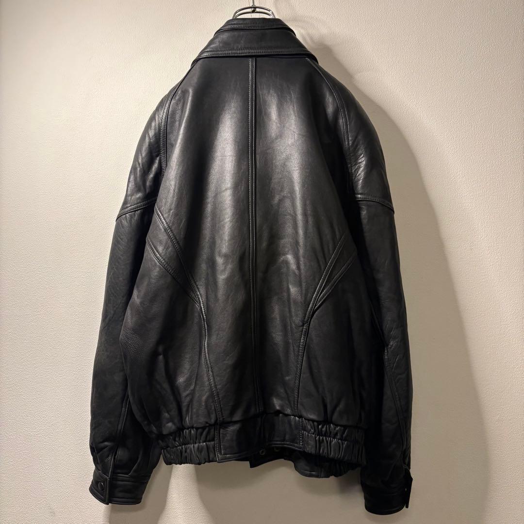 80's 90's vintage オーバーサイズ ブルゾン レザー 本革