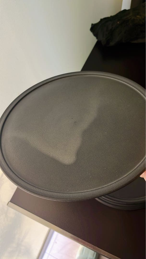 3RD CERAMICS サードセラミックス　黒泥シリーズ　24cm皿　6枚