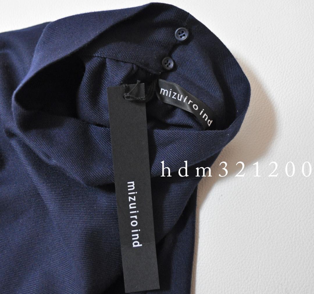 新品 mizuiro ind ミズイロインド ハイネック ノースリーブワンピース