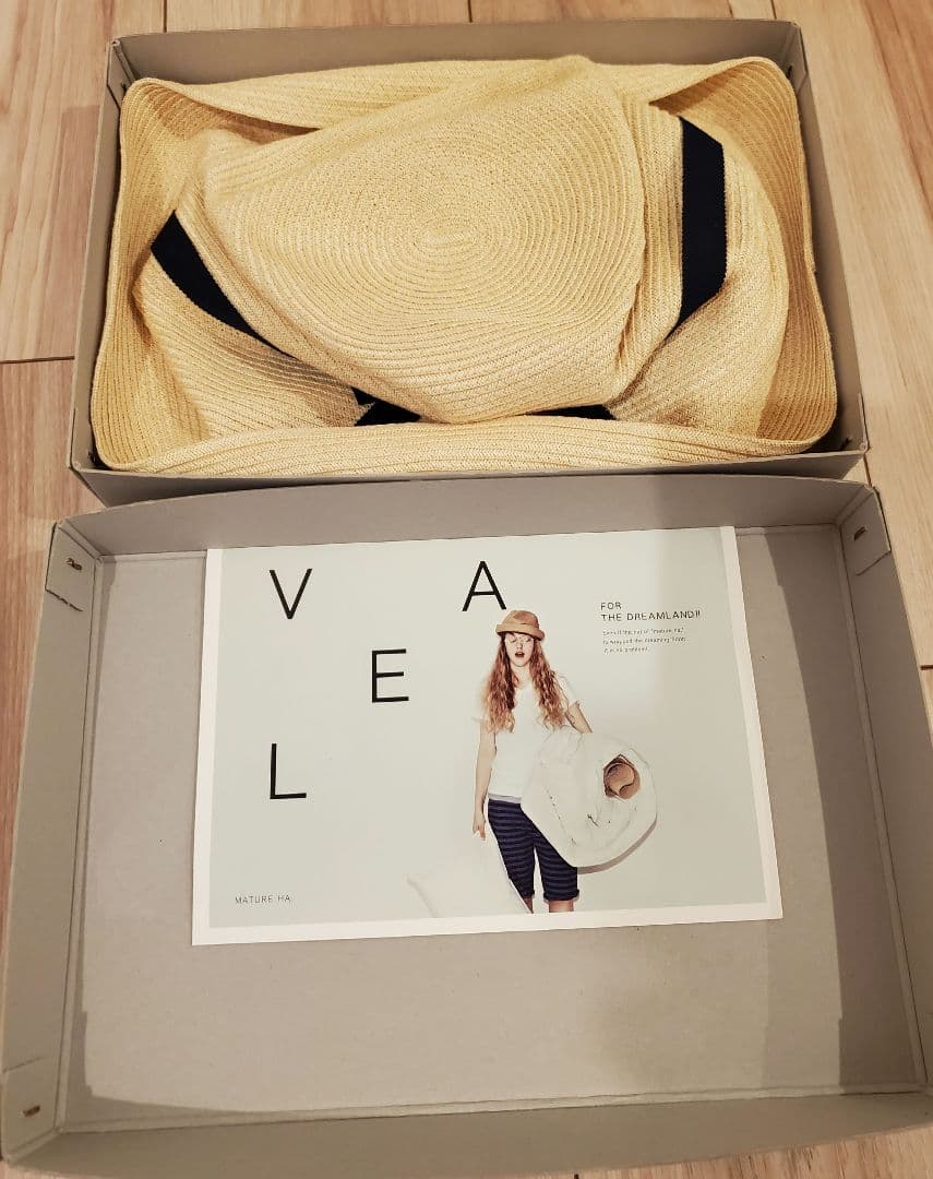 未使用近い☆mature ha.　マチュアーハ　帽子 BOXED HAT