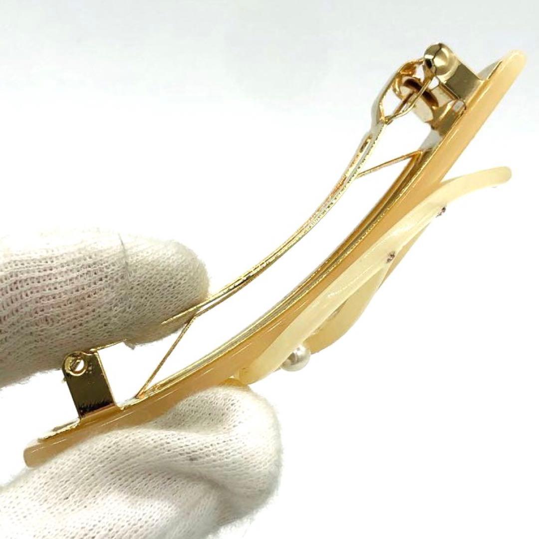 未使用級✨アレクサンドルドゥパリ　 バレッタ　リーフ