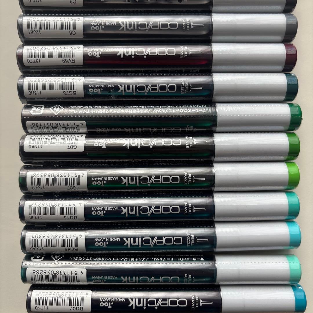 コピックインク-COPIC inkリフィル可能なマーカー インク20色セット