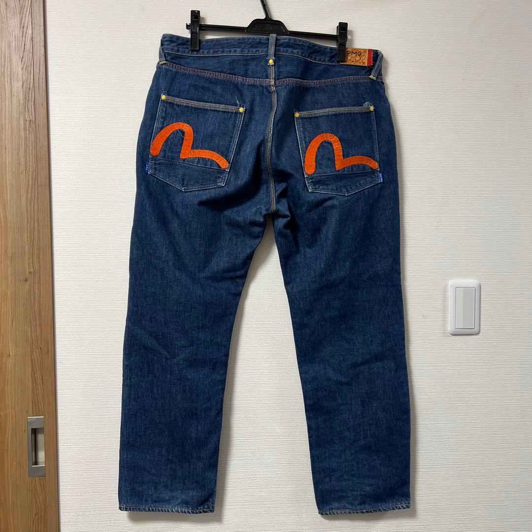 【美品】EVIS エヴィス　PMG ボタンフライデニムパンツ　メンズ　36