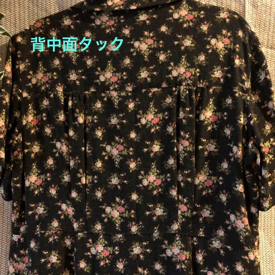 か*ん様 【極美品】ｌａｕｒａａｓｈｌｅｙ＊上品＊レトロ花柄＊半袖ロングワンピー