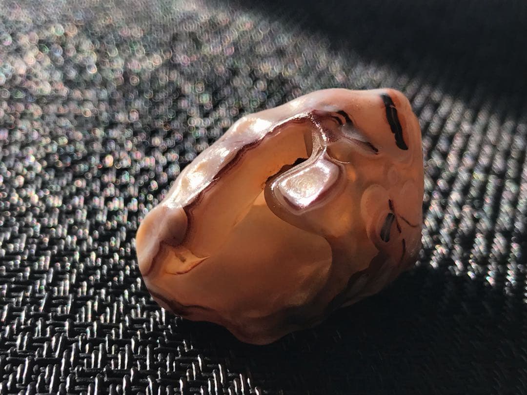 ゴビ石−1465 ゴビ瑪瑙　原石　『花眼』