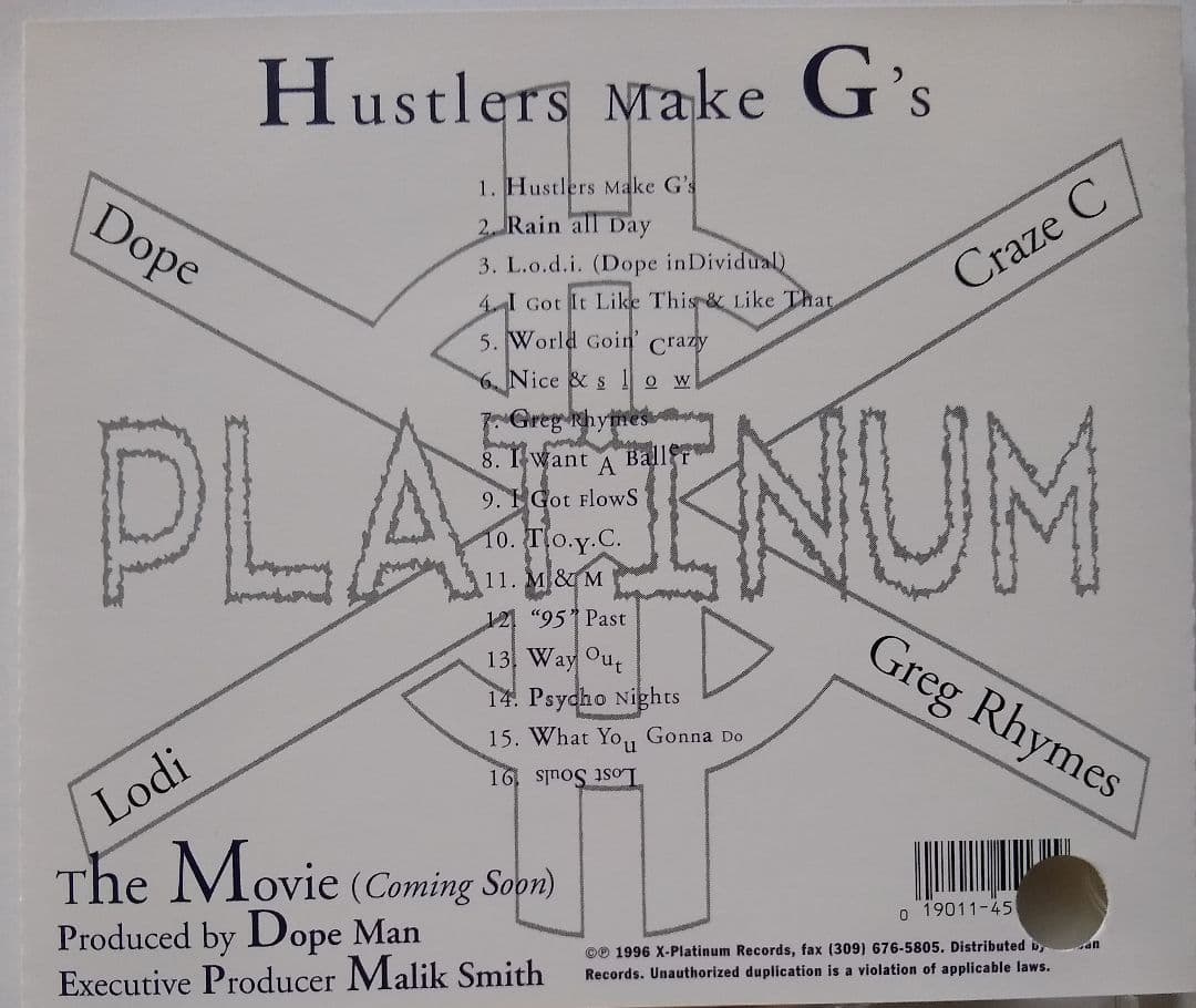 洋楽 HUSTLERS MAKE G'S/THE AFFLUENT LIFESTYLE