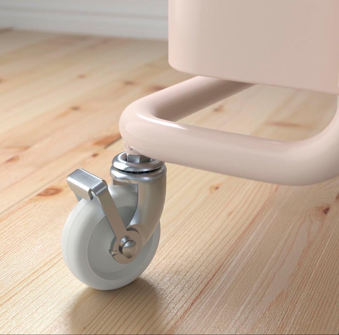 希少♡ 【IKEA】 新品未開封 ロースコグ ピンク 3段ワゴン