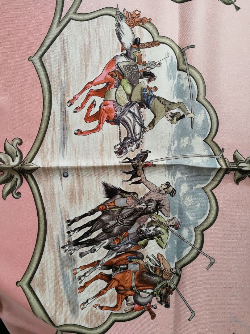 エルメス　HERMES　スカーフ　カレ90　ムガル帝国の馬