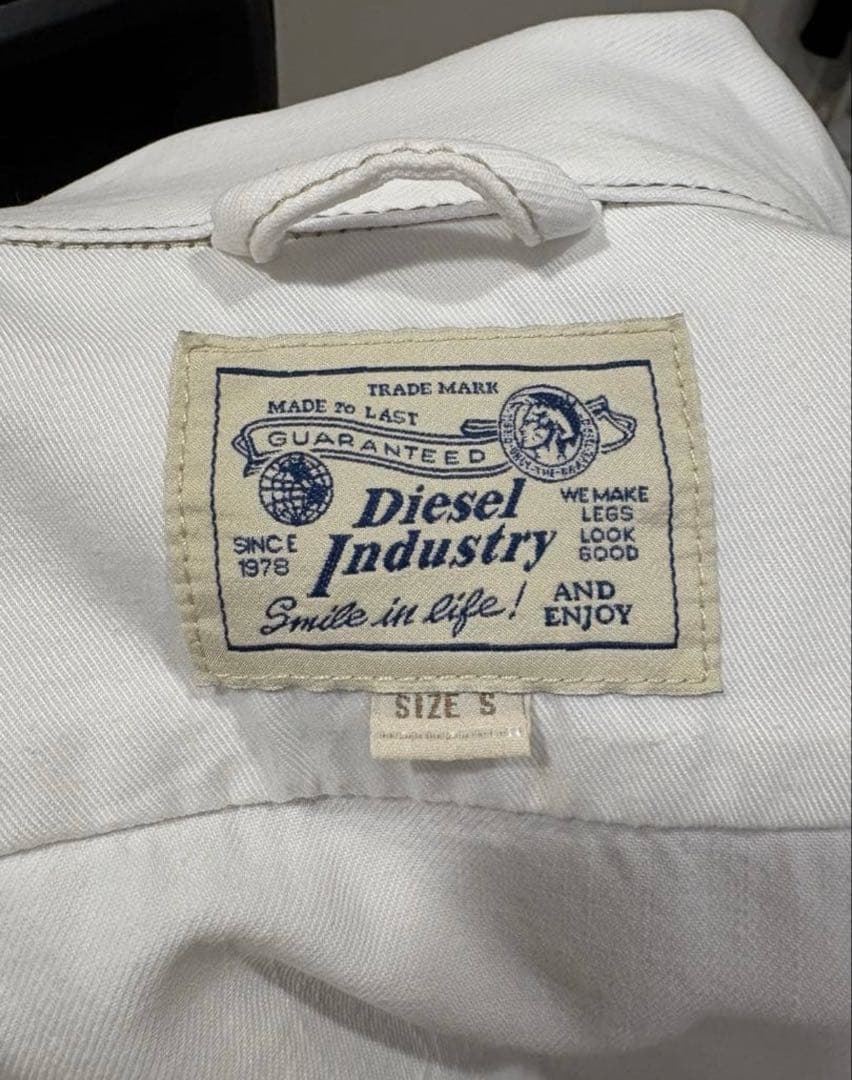 Diesel Industry ホワイトデニムジャケット S