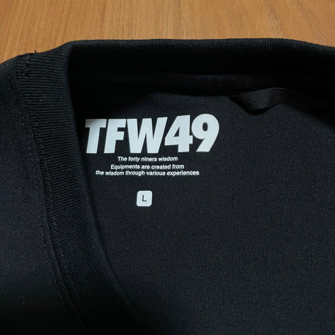 定価2.3万　未使用　TFW49 Tシャツ　ブラック　L ゴルフ　ランニング