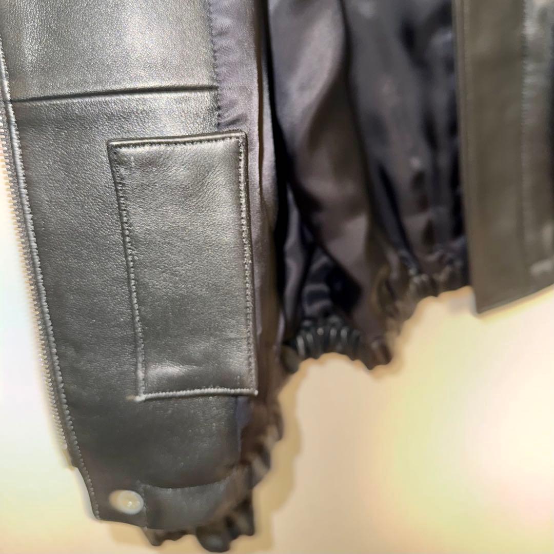 ジャケット・アウター ssstein LEATHER ZIP SHORT JACKET
