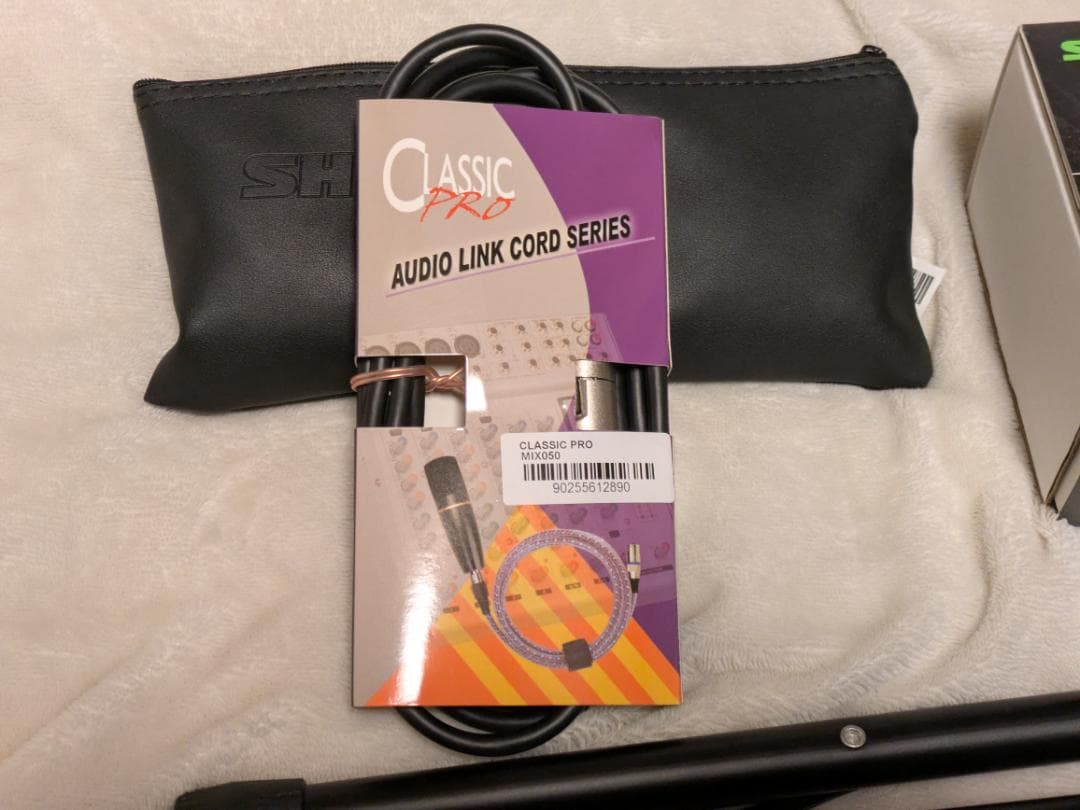 ほぼ新品 SHURE SM58SE ダイナミックマイク スタンド ケーブルセット