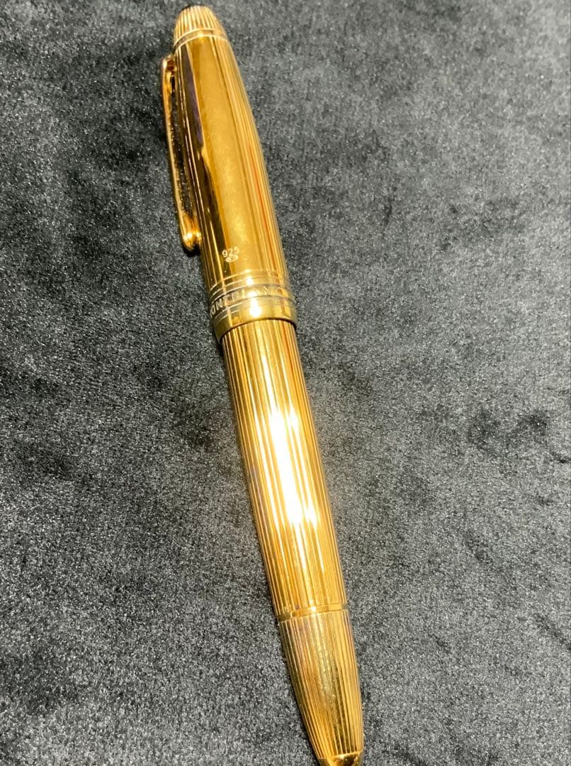 モンブラン　ソリテール　万年筆　147 トラベラー　純銀にゴールド　18K B
