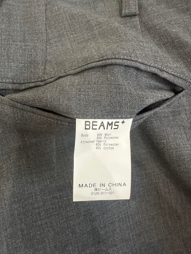 BEAMSプラス　ツープリーツ　グレースラックス　トロピカルサマーウール　③