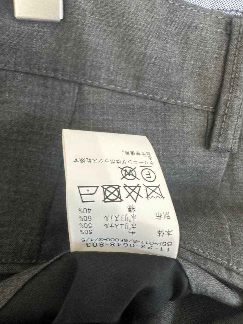 BEAMSプラス　ツープリーツ　グレースラックス　トロピカルサマーウール　③