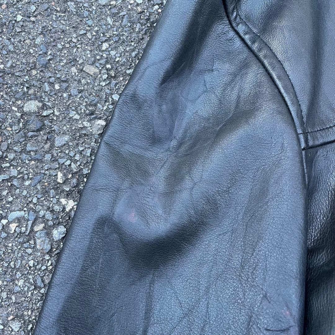00s初期 OLD GAP レザーカーコート 裏地中綿キルティング 野村訓市着用