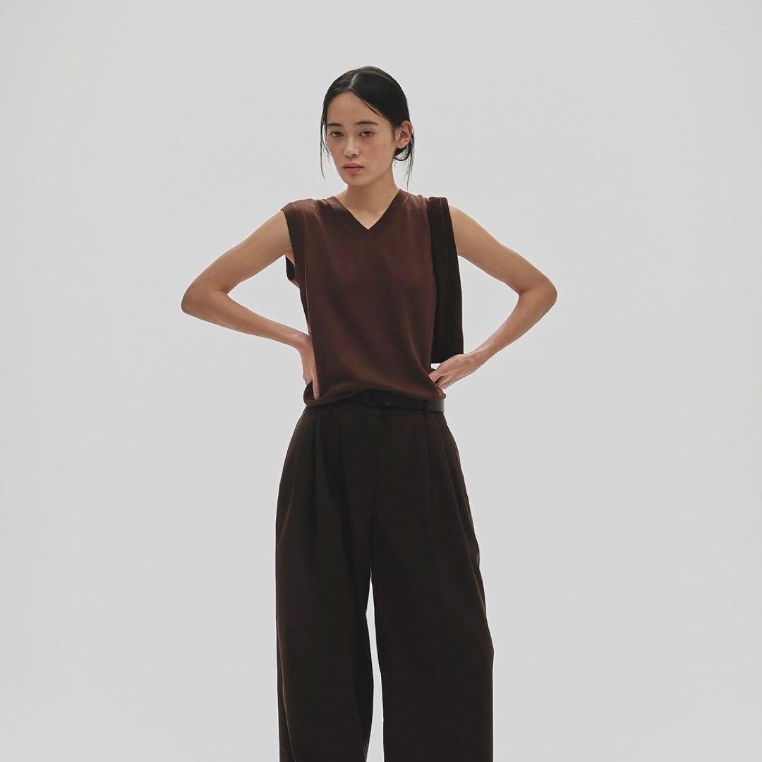 【新品未使用】todayful Seamless Knit Vest ブラウン
