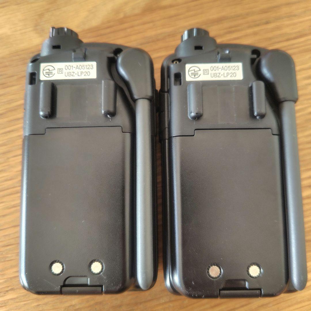 KENWOOD UBZ-LP20 トランシーバー 　2台セットイヤホンマイク付き