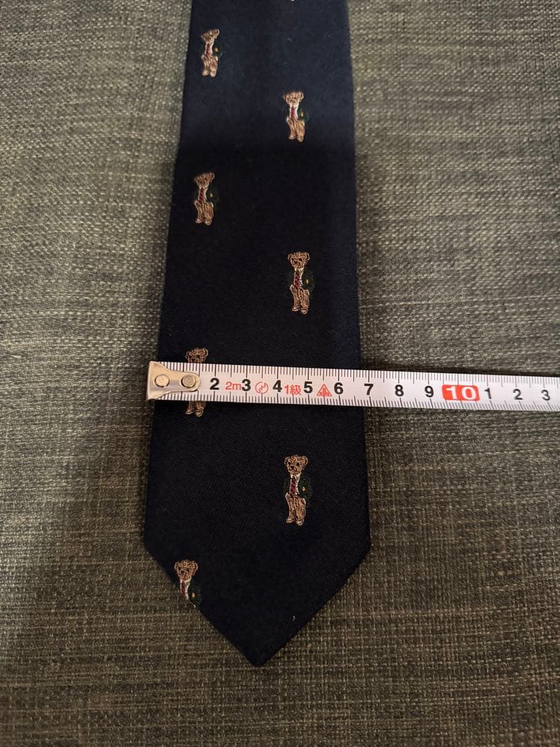 Polo Ralph Lauren ネイビー犬柄ネクタイ