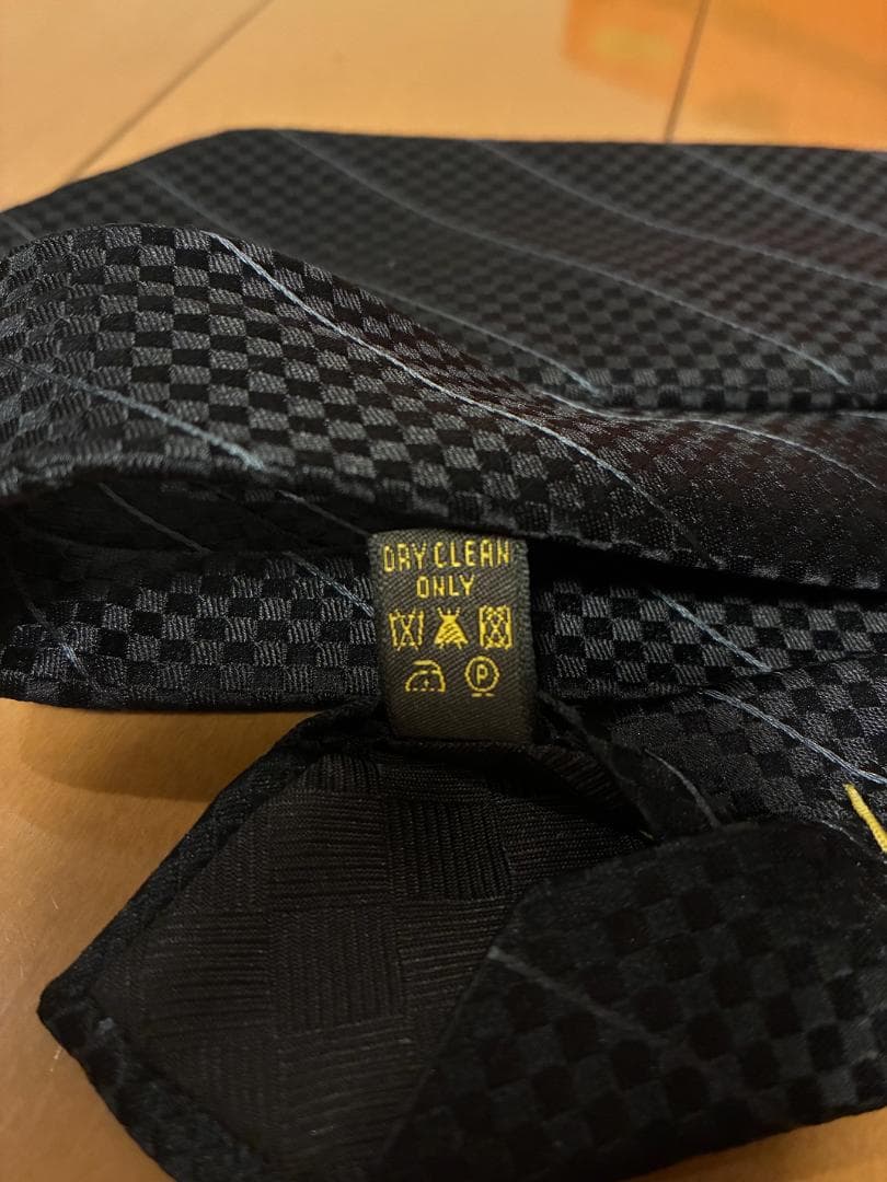 Louis Vuitton ルイヴィトン　ブラック チェック柄 ネクタイ