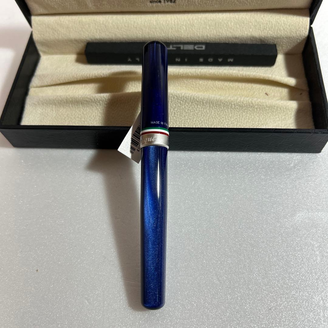 新品未使用 オロビアンコ ルニーク × デルタ コラボ 万年筆 ブルー 青