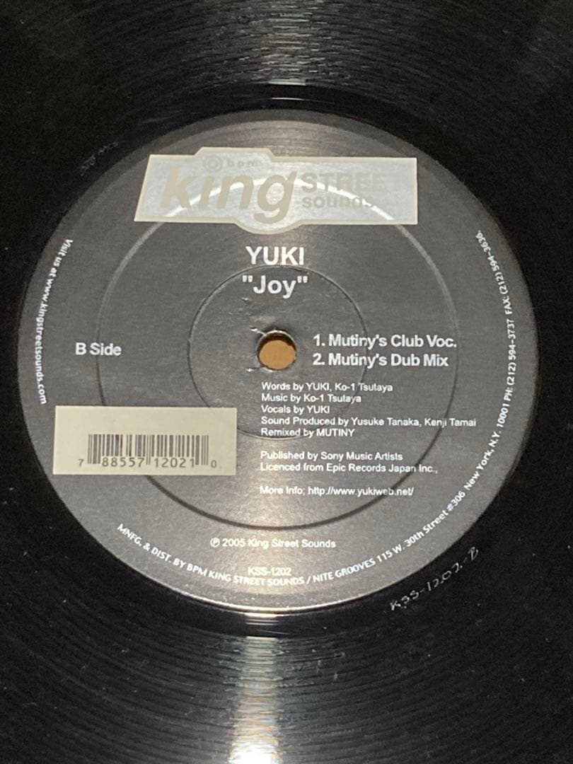 YUKI JOY Remix レコード