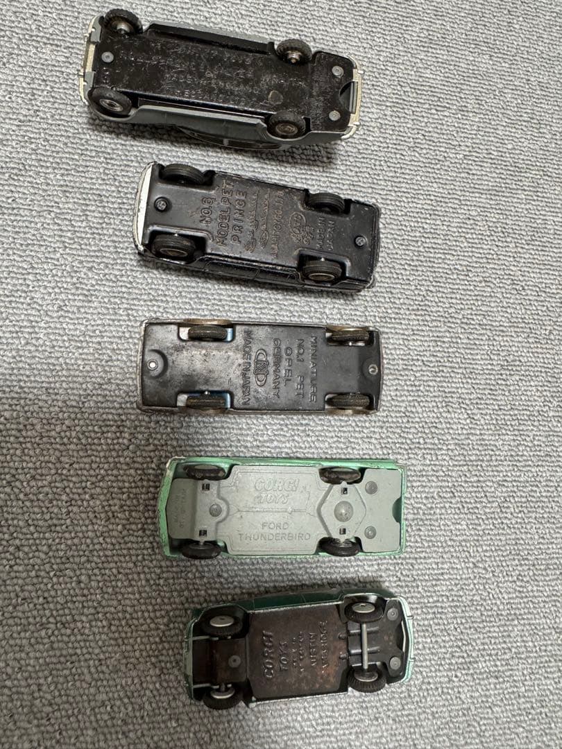 中古5台セット ミニカー 金属製