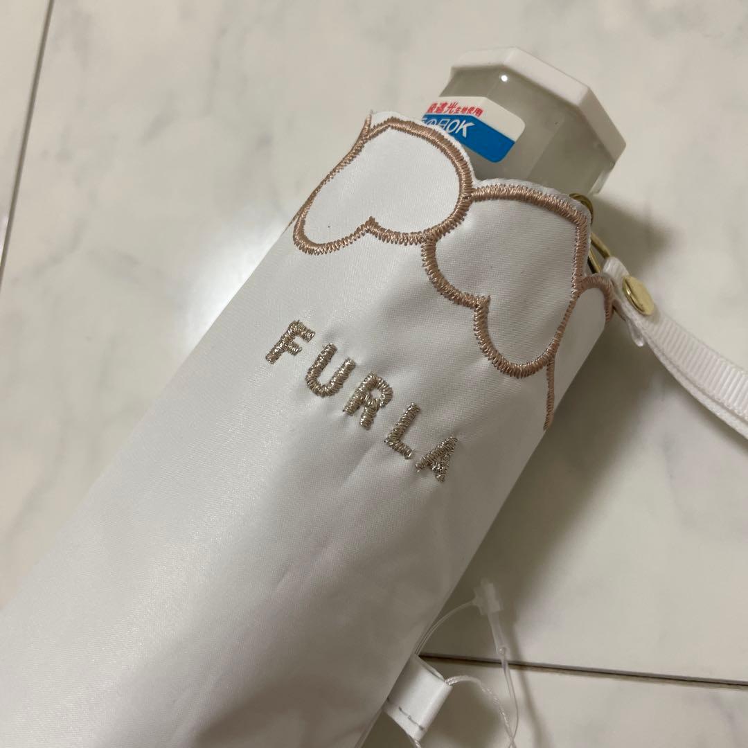 【新品未使用】 FURLA フルラ 晴雨兼用折りたたみ傘 遮熱・遮光