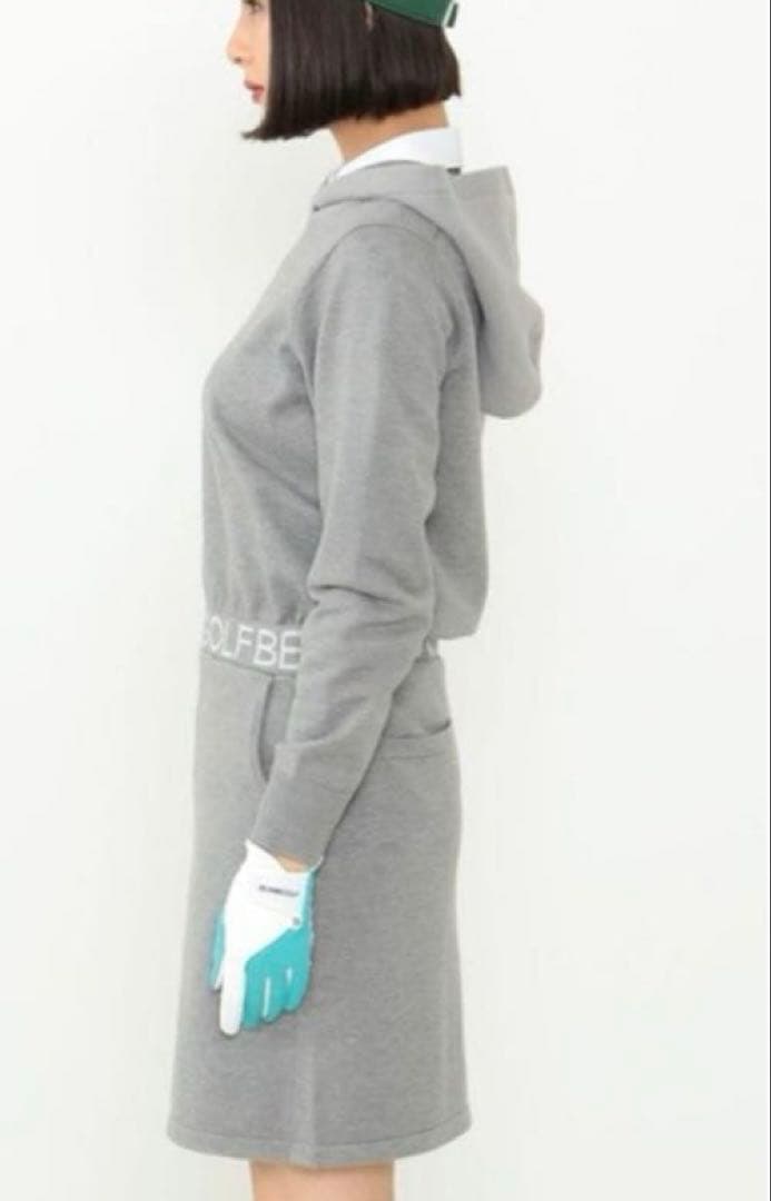 BEAMS GOLF PUPPLE LABELパーカー ニット ワンピース