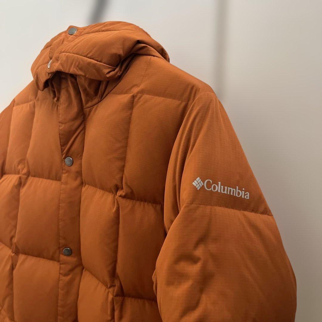 Columbia ダウンジャケット オレンジ