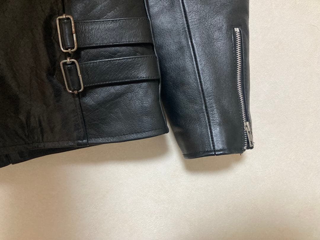 HORN WORKS シングルライダースジャケット 3L キルティング 黒