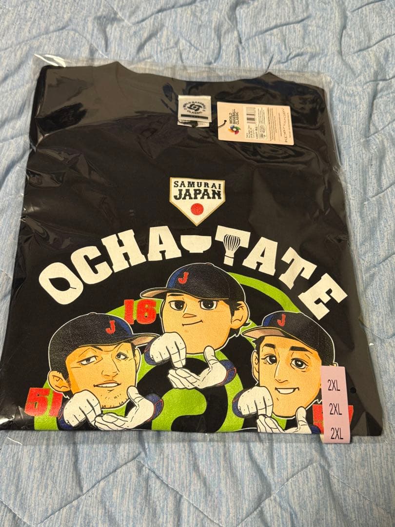 侍ジャパン 日本代表 お茶たてポーズ Tシャツ ネイビー 2XL WBC