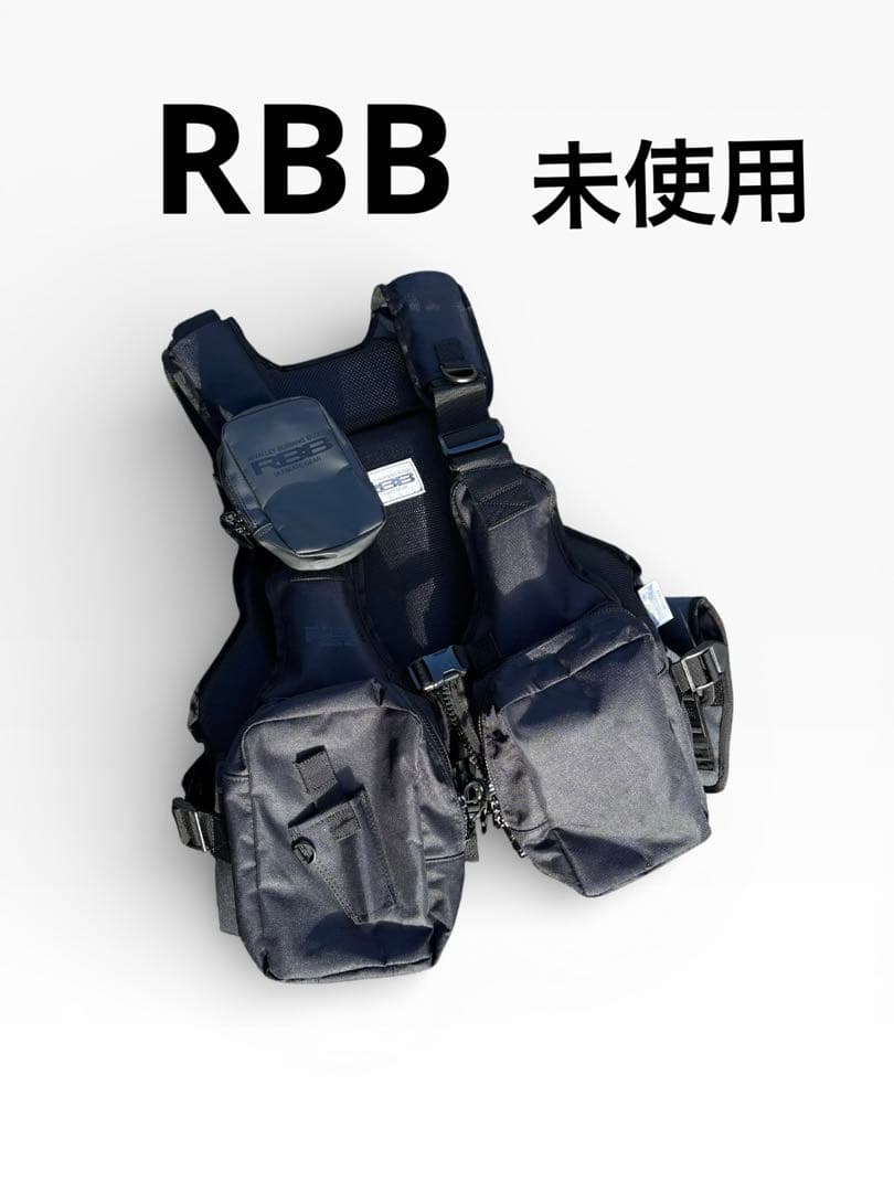 リバレイ RBB ルアーゲームベスト ブラック×ブラック フローティングベスト