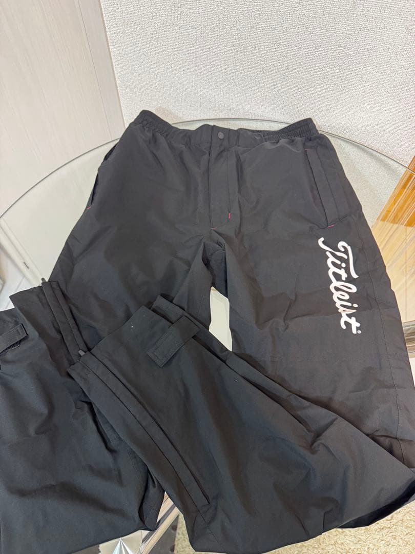 Titleist レインウェア メンズ 黒　セットアップ