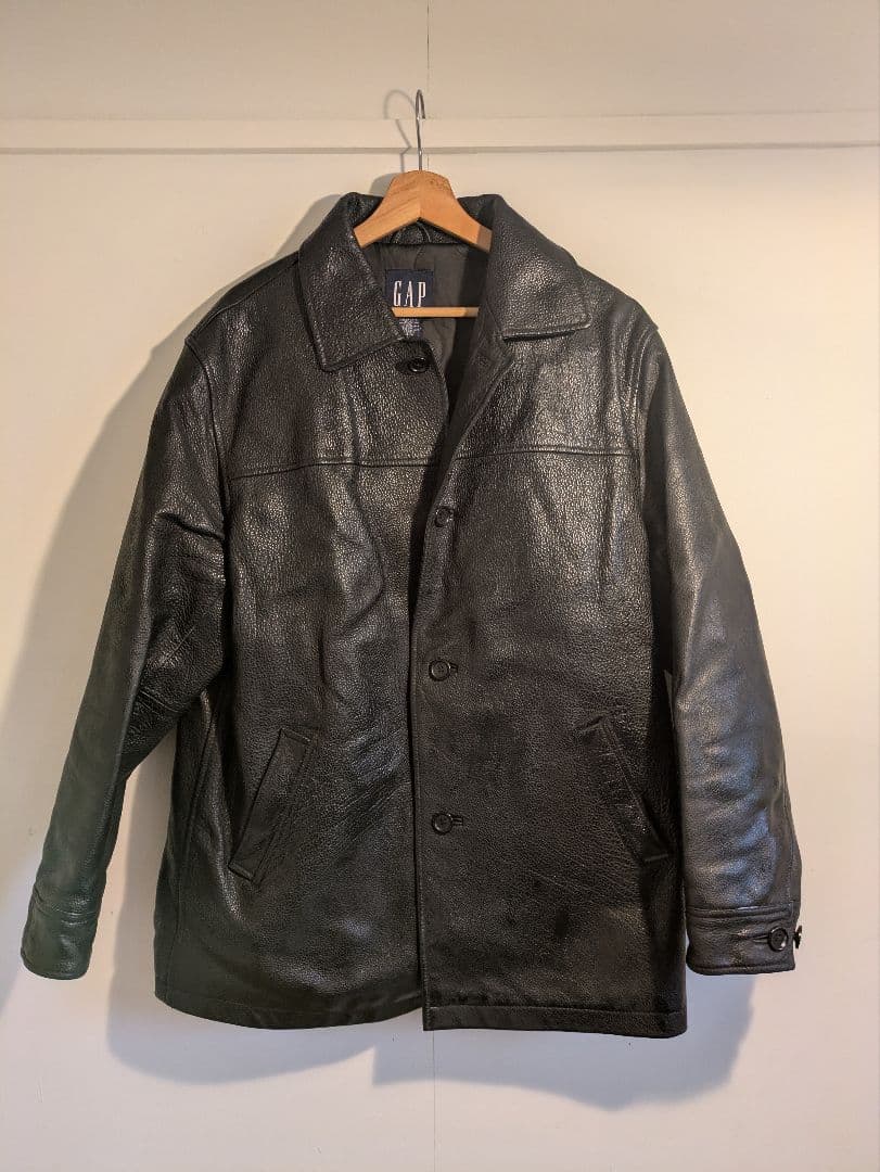 専用 OLDGAP オールドギャップ レザージャケット カーコート 90s